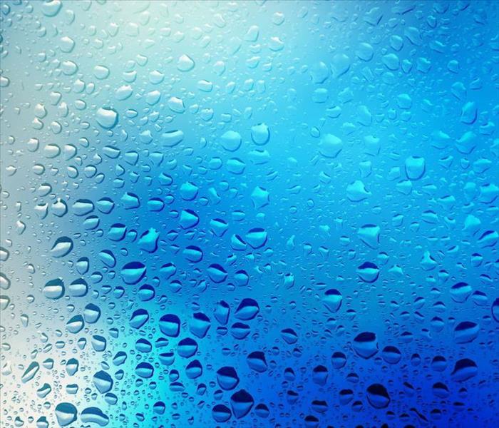 window with water Drops