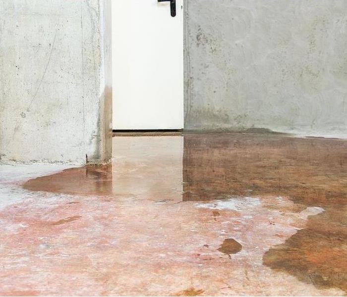 concrete floor water