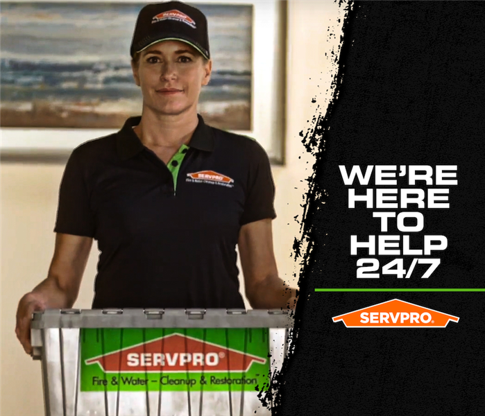 SERVPRO here to help sign